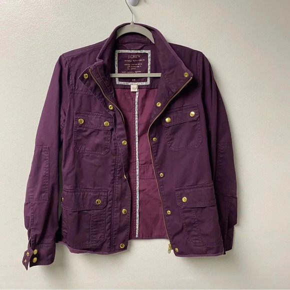 J‎ Crew Field Utility Jacket Purple Size Small - Picture 7 of 7